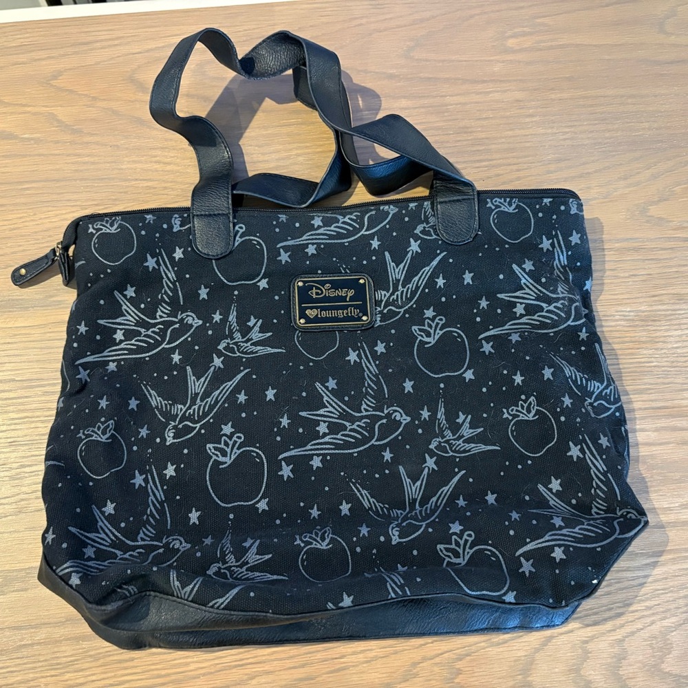 Loungefly Black and Red Snow White Tote - Picture 2 of 3
